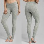 prAna Serafina Ruched Optional Footed Legging Agave Sizzle Green Size XS Photo 1