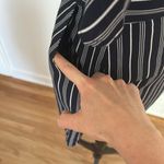 BB Dakota  navy and white striped short sleeve romper s 4. Fully lined & pockets Photo 6