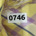 C&C California  Button Down Long Sleeve Flannel Womans Medium Yellow Photo 8