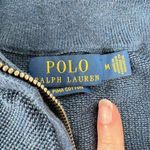 Ralph Lauren Polo Men's Pima Cotton Full-Zip Sweater Vest Navy Blue Size Medium Photo 6