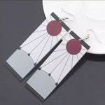 Anime Acrylic Drop Earrings Demon Slayer Kimetsu no Yaiba Multiple Photo 0