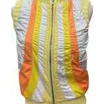 Free People Women's Super Slalom Sweater Vest Size XS Yellow Full Zip Knit 70s Photo 0