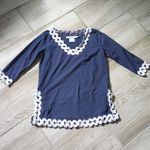 Gretchen Scott  Designs 3/4 Sleeve Ric Rac Trim Tunic Shirt Photo 4