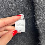 100% Cashmere Poncho Mock Neck Grey One Size Minimalist Quiet Luxury Staple Gray Photo 7