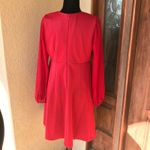Motherhood Womens Dress Size Medium Red Sheer Sleeve Taylor Maternity NEW Photo 6