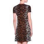 Stella McCartney wool blend Short-Sleeve Leopard-Print Shift Dress EU 40/US S Photo 2
