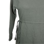 Athleta Studio Cinch Dress Green Mini Sweatshirt Dress Tie Waist Size Small Photo 7
