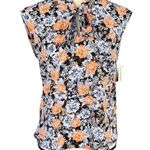 Bar III XX-Small Top Floral Sleeveless Keyhole Neck Lightweight Semi-Sheer New Photo 0