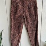 Anthropologie Anthro Kalea Corduroy High Waist Joggers in Leopard Print Size S Photo 9