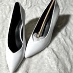 Rebecca Minkoff  Size 8 Zuria White Leather Black Heel Neutral Classic Heritage Photo 2