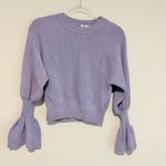 Anthropologie MOTH Regina wool Well Cuffed Knit Sweater Lilac purple size‎ XS Photo 1