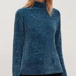COS Blue Women's Velvet Texture knit Sweater Photo 0