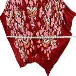 Quagga Kimono Cardigan One Size Red Colorful Floral Lightweight Boho Beach Photo 4