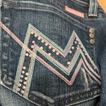 Miss Me Dark Blue cuffed Jeans with Embellished Pockets est 31 Photo 7