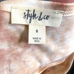 Style & Co Womens T Shirt Top Tie Dye Capped Sleeve Pullover Lightweight Small Photo 11