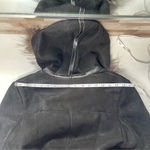 MODA'S genuine shearling suede fur coat jacket winter coat brown warm Sz M Black Size M Photo 5