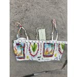 Joie NWT ‎ White Summer Vibe Print Tie Front Sleeveless Crop Top Size 8 Boho Y2K Photo 1