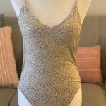 Leopard Print Bodysuit Tan Photo 0