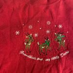 holiday editions embroidered reindeer crewneck Red Size XL Photo 1