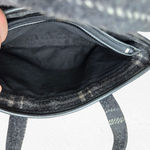 Pendleton  Black Wool Plaid Mini Tote Structured Handbag Zipper Top Mini Purse Photo 9