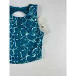 Buffbunny Limitless Zip Sports Bra Size XS Reflection Print Blue NWT Photo 2