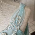 Vintage nightgown by Radcliffe size small baby blue sheer chiffon lace babydoll Photo 8
