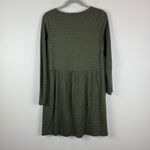 Pure J Jill Dress Women XS Green Stripe Knit Long Sleeve Scoop Neck Casual Prep Green Photo 1