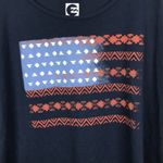 Billabong  Women’s American Flag Aztec Print Navy Blue Tank Top Photo 1