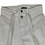 Abercrombie & Fitch  Ultra High Rise Straight Off White Belted Denim Jeans 8 29 Photo 2