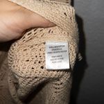 Freshman 1996 New  Beige Crochet Maxi Dress Size Large Photo 3