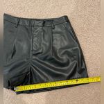 DKNY  JEANS High waisted Black Faux Leather Short Photo 6