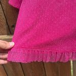 River Island Pink Sheer Puffed Sleeve Polka Dot Stretch Crop Top Photo 4