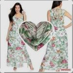 Kate & Mallory NWOT  Floral Maxi Dress - Green and Pink Photo 1