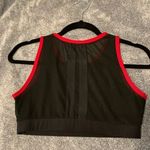 Gottex  Sports Bra Women's Size Medium Black Red High Neck Medium Impact Wireless Photo 1