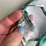 High Neck Halter Palm Print Bikini Top Size Small Photo 3