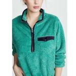 ANINE BING  FAUX SHERPA PULLOVER green size XS CL Photo 2