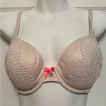 Victoria's Secret VICTORIA’S SECRET Size 34C Pink Bow Body by Victoria Lace Padded Push Up Bra Photo 0