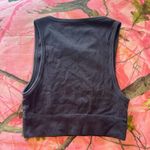 SKIMS dark brown ribbed sports bra high neck active tank top Photo 7