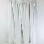 Woman Within  Pants Pull On Cropped Elastic Waist Cotton Knit Blend White M 14/16 Photo 0