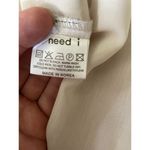 I Need I Sleeveless Beige Blouse M Black Tassel Chain Detail Made in Korea Tan Size M Photo 5
