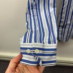 Brooks Brothers ‎ 100% Cotton Button Down Striped Shirt Blue White Size M Photo 3