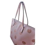 Kate Spade  Haven Lane Hani Small Tote Glitter Pink Polka Dot Top Zip Handbag Photo 8