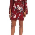 KEEPSAKE The Label Do It Right Mini Dress size M floral cutout Red Size M Photo 0