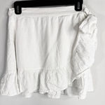 Aerie  Self Tie Wrap‎ Ruffle Hem Skirt White SMALL NWT Photo 0