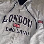 Gray London England Hoodie Size L Photo 5