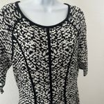 Karl Lagerfeld  A-Line Fit & Flare Sweater Dress Black/White, Sz: M (b34) Photo 2