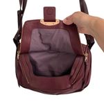 Kooba Leroy hobo crossbody handbag wildberry burgundy red NEW Photo 9