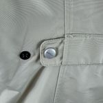 Eddie Bauer Tan Mid-Length High Neck Double Zipper Travex Nylon Jacket Size S Photo 9