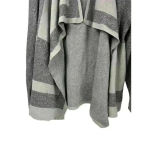 Alfred Dunner  Women's Silver Sparkly Waterfall Open Cardigan Size S Photo 2