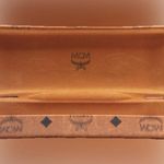 MCM Authentic  Name Brand Logo Monogram Clam Cognac Glasses Eyeglasses Hard Case  Italy Runway Shell High End Collectible Italian Original Photo 2